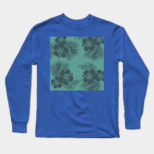 GTA Vice City Inspired Tropical Design Long Sleeve T-Shirt